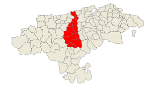 Besaya Valley Comarca in Cantabria, Spain