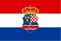 Neslužbena, ali često korištena zastava Kraljevine Hrvatske i Slavonije