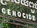 Detail of Sign with Barbed Wire - Tuol Sleng Genocide Museum - Phnom Penh - Cambodia - 02 (48322345427).jpg