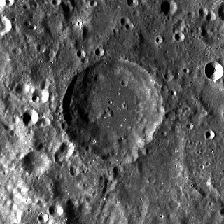 <span class="mw-page-title-main">Dewar (crater)</span> Crater on the Moon