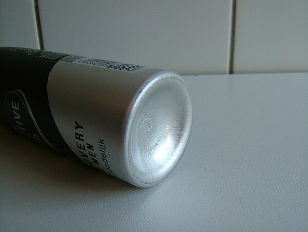 Typical application of a diffuser head: the bottom of an aerosol spray can Diffuser Head.jpg