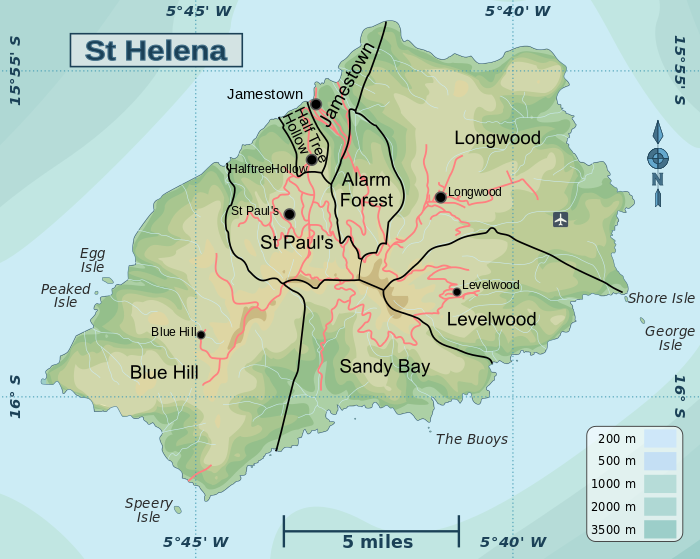 Districts of Saint Helena