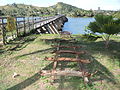 remains of former railway bridge