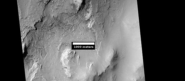 Linear ridge network, as seen by HiRISE under HiWish program