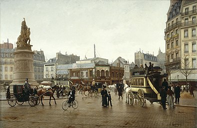 La Place Clichy, en 1896.