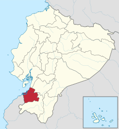 Розташування провінції на мапі Еквадору