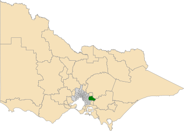 Electoral district of Monbulk (Victoria) 2022.svg