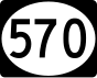 Mississippi Highway 570 marker