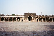 View of East gate entry from inside the courtyard of Begumpur Masjid