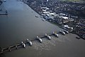 Thames Barrier raised