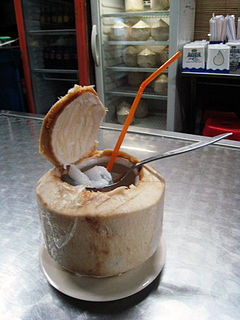 Es kelapa muda Indonesian coconut ice
