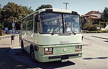 Dieses Foto zeigt einen vom Magirus-Deutz R 81 abgeleiteten FIAT-Bus aus italienischer Produktion.