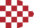 Flag of Croatia in personal union with Hungary