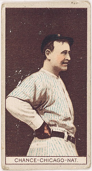 File:Frank Chance, Chicago Cubs, baseball card portrait LCCN2008677962.jpg
