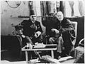 الملك فاروق مع الرئيس الأميريكي روزفلت 1945م