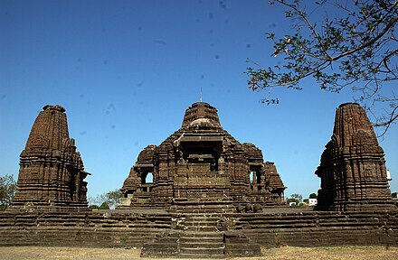 Front view of Gondeshwar Temple at Sinnar in Nashik district