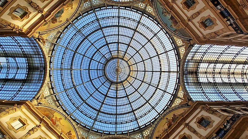 File:Galleria Vittorio Emanuele II (Milan) - Glass dome 2023 (1) 06.jpg