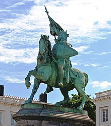 Statua di Goffredo di Buglione a Bruxelles.