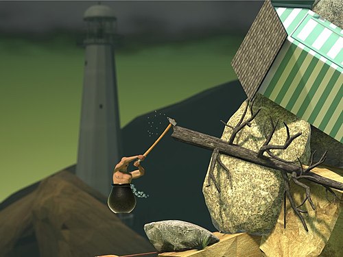 Gameplay of Getting over it with Bennet Foddy