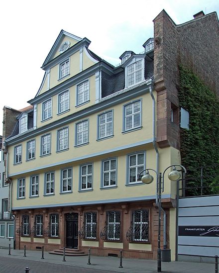 Maison natale de J. W. Goethe.
