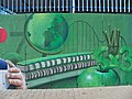 Grafiti del colegio Pintor Denis Belgrano, 2022-12-22.