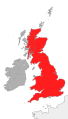 Figure 1 :Localisation de l'Île de Grande-Bretagne (codée parfois GB).