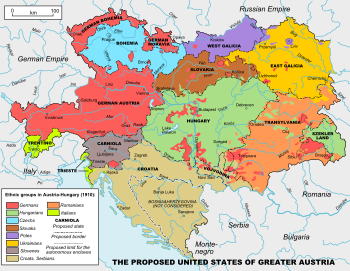 ארצות הברית של אוסטריה רבתי: מדינה פדרטיבית מוצעת במרכז אירופה