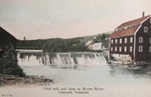 Grist Mill on Moose River, 1906