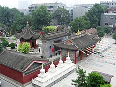 Templo Guangren da tradição budista tibetana em Xi'an.