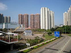 Residential buildings in Tsing Yi