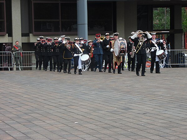 HMS Seahawk Volunteer Band at the 2016 Royal Navy Volunteer Band Association Festival in Portsmouth