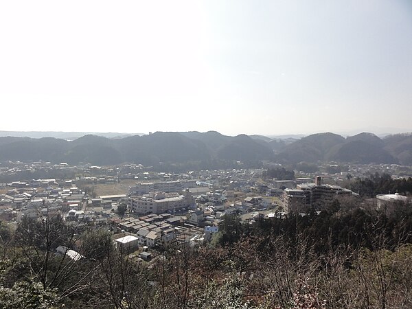 View of Hannō from Mount Tenran