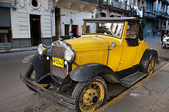 Vintage car. A 1930 Ford. Havana (La Habana), Cuba