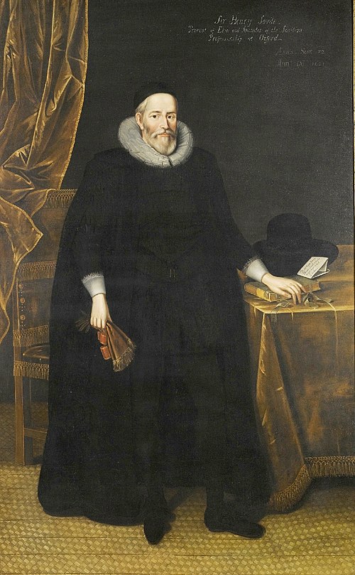 Henry Savile in 1621. School of Marcus Gheeraerts the Younger