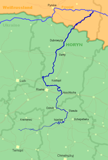 Horyn River river in Ukraine and Belarus