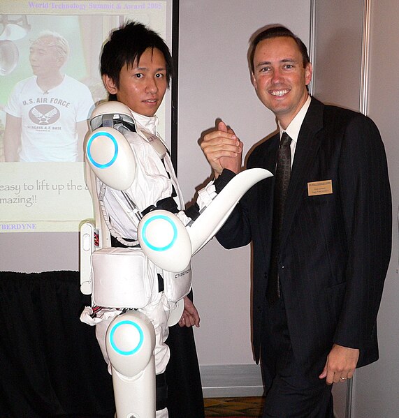 A demonstration of the Hybrid Assistive Limb exoskeleton