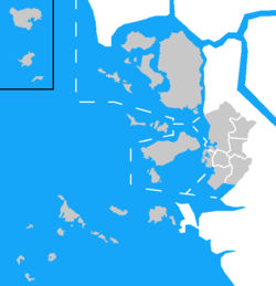 Map of municipal districts