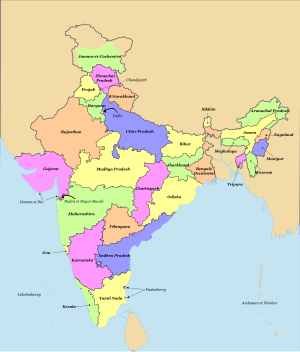 Liste Des Divisions De L'inde