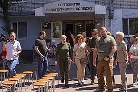le collège Makarenko visité par Iryna Verechtchouk,