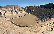התיאטרון הרומי בן 7,000 המושבים שהוקם בעיר בשלהי המאה השנייה לספירה