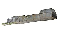 岩屋山古墳（奈良県明日香村） 両袖式、奥壁・側壁2段。7世紀前半。