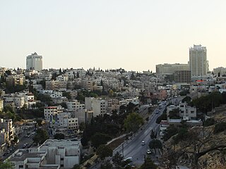 Jabal Amman Hill in Capital Governorate, Jordan