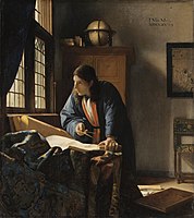 circa 1668 Johannes Vermeer. The Geographer