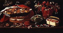 Still-life, by Josefa de Óbidos, c. 1679,Santarém, Portugal, Municipal Library