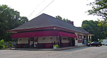 The old station, currently home to several retail tenants. Katonah old station.jpg