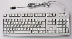 PC keyboard with Russian layout. № sign can be seen on the ‘3’ key.