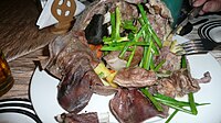 Khorkhog, a barbeque dish consumed in Mongolia