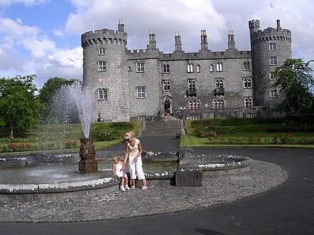 Kilkenny Castle seen from Rose Garden