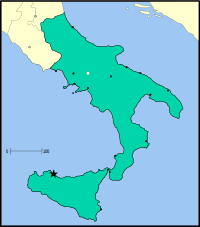 Extensió del Regne de Sicília el 1154
