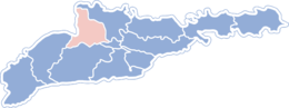 District de Kicman - Carte